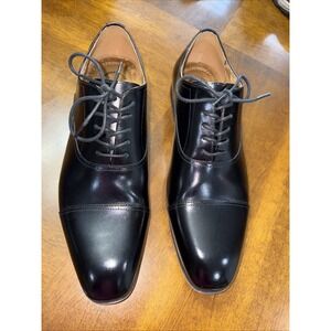 Florsheim Mens size 10 1/2 D Classic Corbeta cap toe Black  shoes # 11528-001